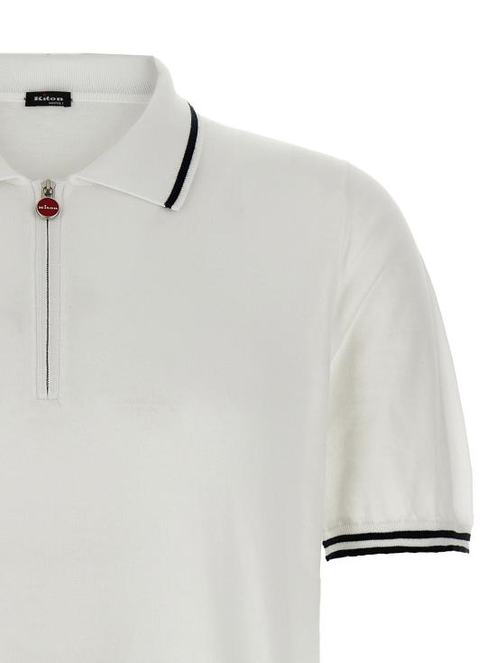 26SS 키톤 폴로 티셔츠 UMK0458V110A001 White - KITON