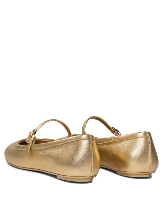 25SS 지안비토로시 플랫 슈즈 G2222305GOMMEKONG Gold - GIANVITO ROSSI