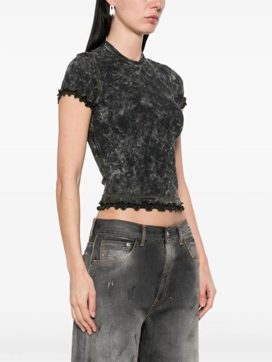  디젤 반팔 티셔츠 A166570JQAT black - DIESEL