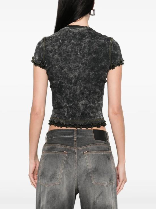  디젤 반팔 티셔츠 A166570JQAT black - DIESEL