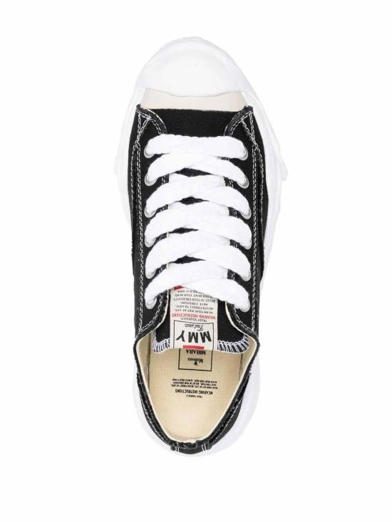 26SS 메종 미하라 야스히로 행크 OG 솔 캔버스 로우탑 A05FW702BLACK Black - MAISON MIHARA YASUHIRO