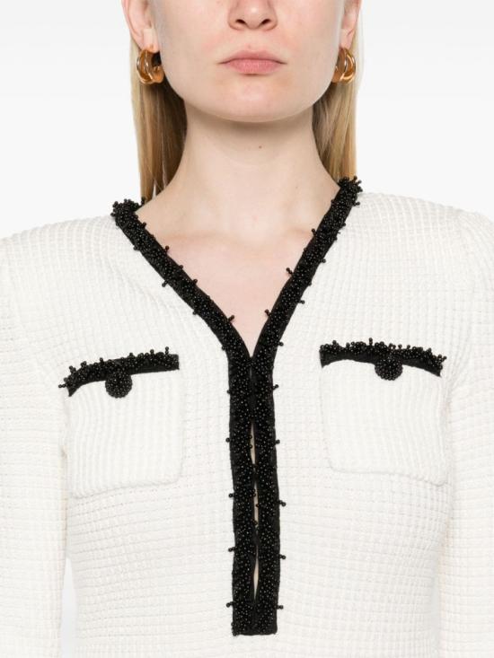 25SS 셀프 포트레이트 숏 원피스 RS25087SWHITE DOM - SELF PORTRAIT