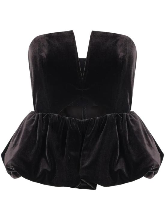  셀프 포트레이트 블라우스 AW24104TB