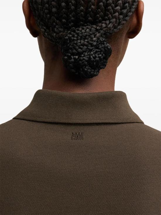  아미 폴로 티셔츠 H24UPL001760 coffee - AMI