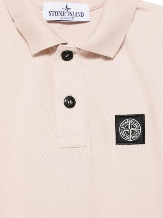 25SS [키즈] 스톤 아일랜드 폴로 셔츠 K1S162200002 S0018 V0082 ANTIQUE PINK - STONE ISLAND