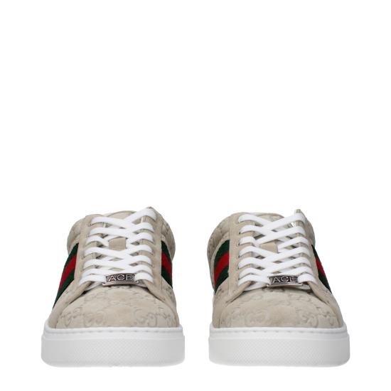  구찌 에이스 GG 스웨이드 스니커즈 798652AADV99566 - GUCCI