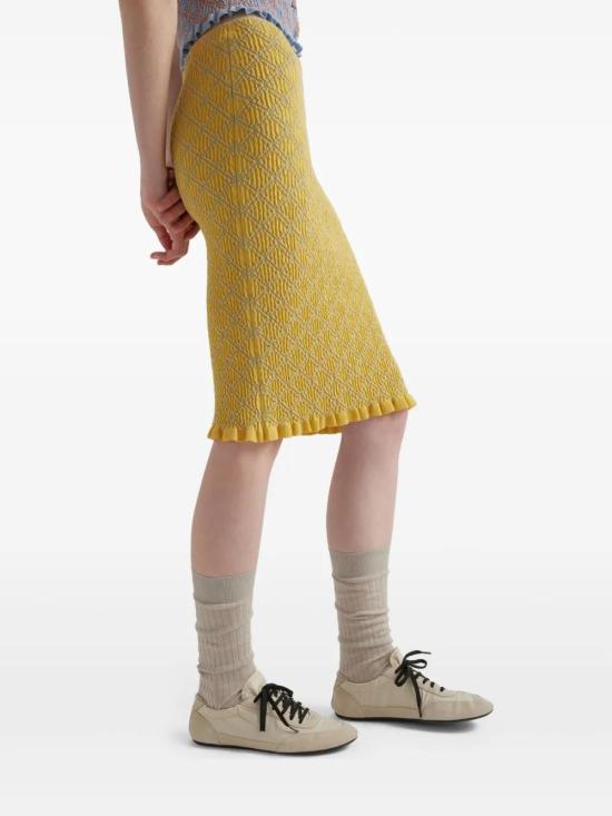  프라다 미디 스커트 21527SOOO16X0 - PRADA