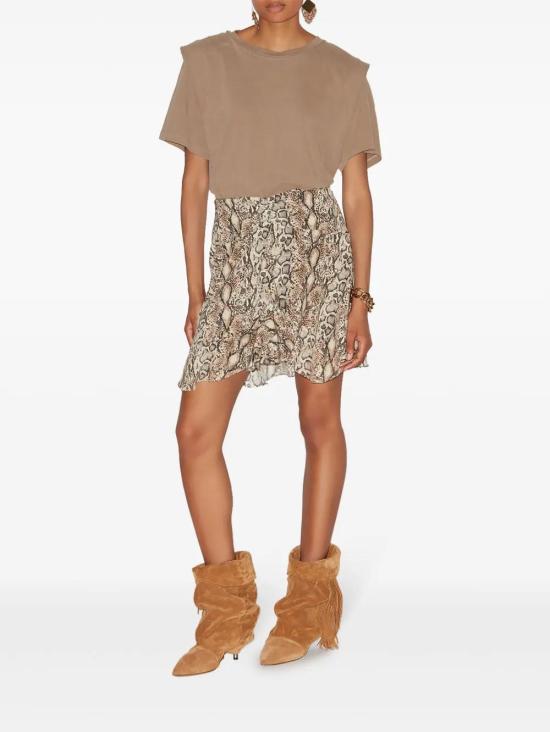 25SS 이자벨마랑 숏 스커트 JU0337FAC1J05I 23NL NATURAL - ISABEL MARANT