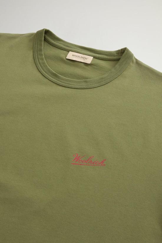 25SS 울리치 반팔 티셔츠 CFWOTE0144MRUT2926 6641 Cypress - WOOLRICH