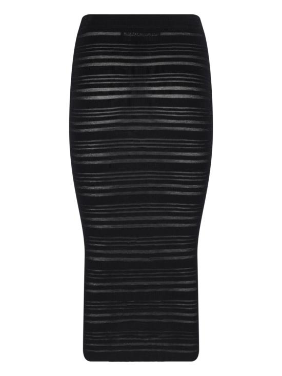 25SS 안드레아 아다모 미디 스커트 256 010 004 Black - ANDREA ADAMO