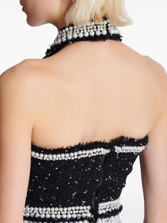  발망 민소매 티셔츠 EF0AB485PC91 black - BALMAIN