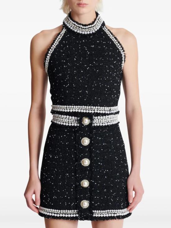  발망 민소매 티셔츠 EF0AB485PC91 black - BALMAIN