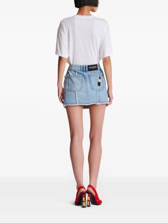  발망 숏 스커트 EF0LA535DF75 - BALMAIN