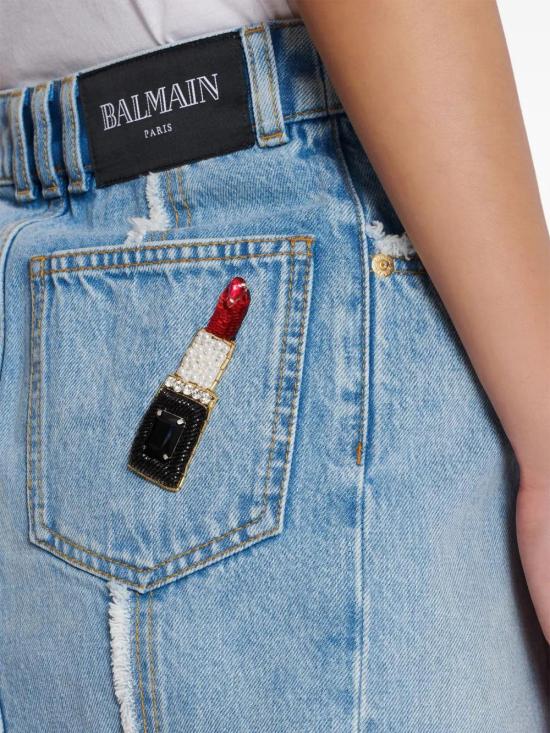  발망 숏 스커트 EF0LA535DF75 - BALMAIN