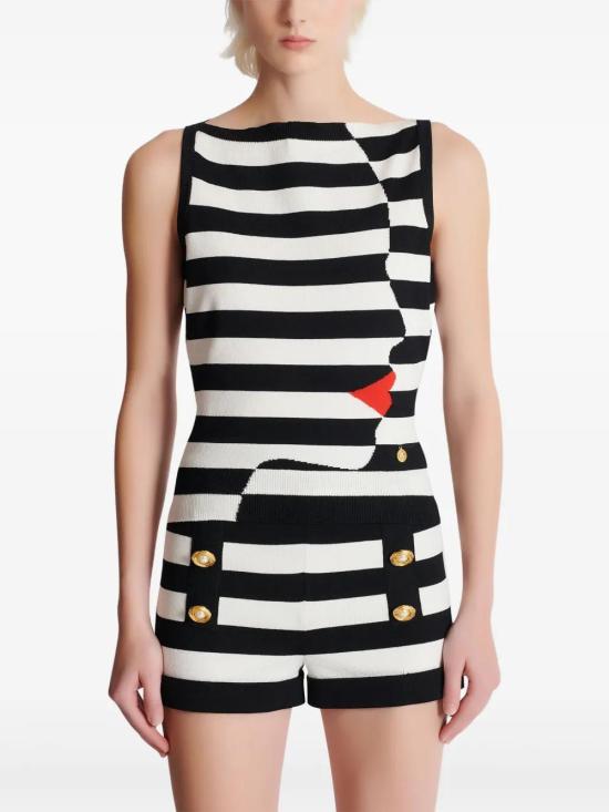  발망 민소매 티셔츠 EF0AG623KI32 - BALMAIN