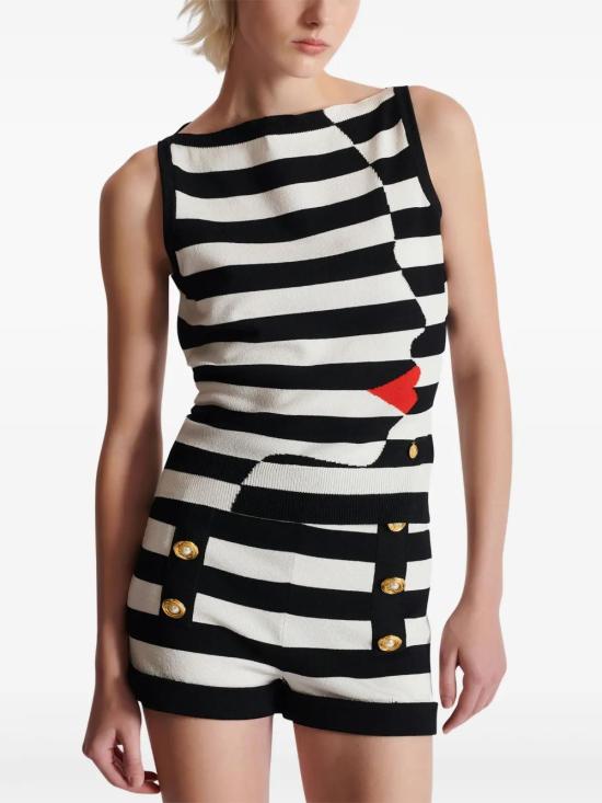  발망 민소매 티셔츠 EF0AG623KI32 - BALMAIN