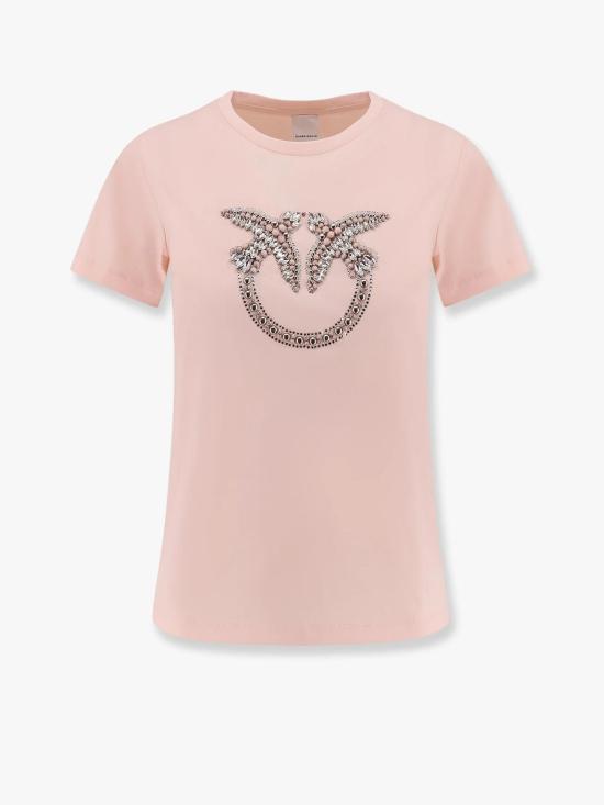  핑코 반팔 티셔츠 100535A2G7 N38 Rosa castano pallido