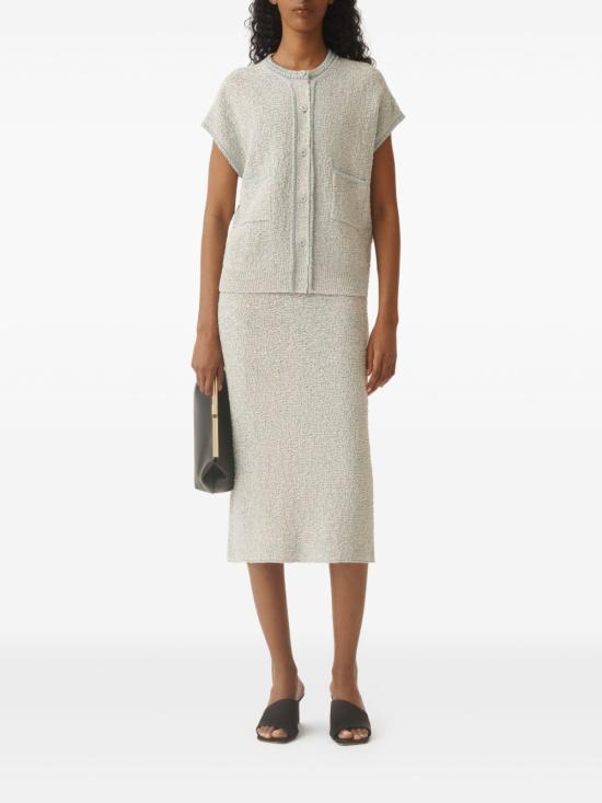 25SS 파비아나 필리피 미디 스커트 GND275F778L366 VR1 Yellow - FABIANA FILIPPI