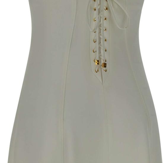25SS 엘리자베타프랜치 미디 원피스 AB74852E2 360 White - ELISABETTA FRANCHI