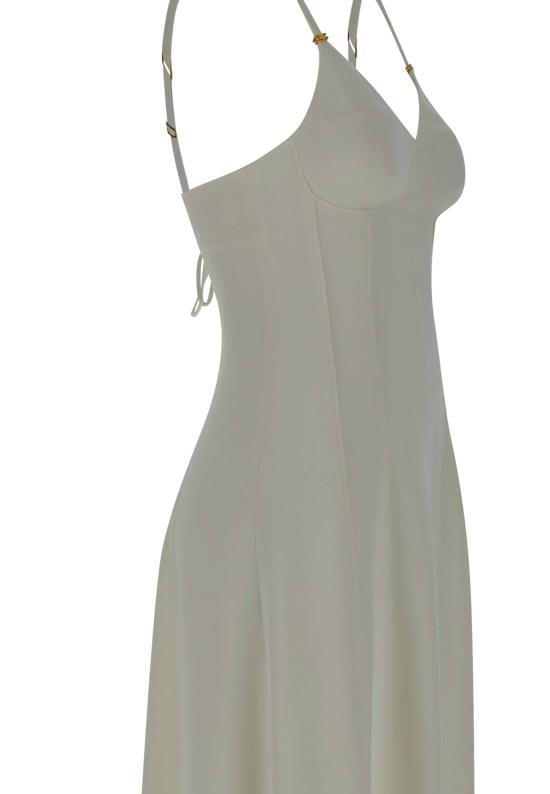 25SS 엘리자베타프랜치 미디 원피스 AB74852E2 360 White - ELISABETTA FRANCHI