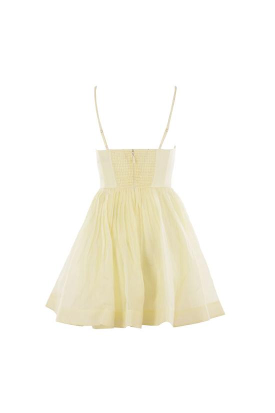 25SS 짐머만 숏 원피스 4398DS251LEM YELLOW - ZIMMERMANN