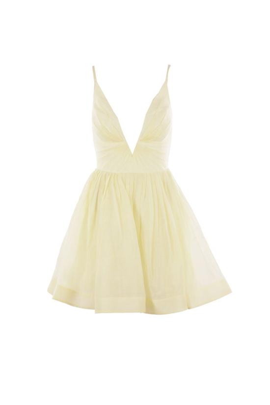 25SS 짐머만 숏 원피스 4398DS251LEM YELLOW