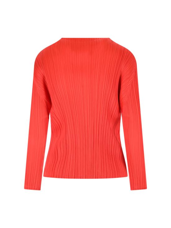 25SS 플리츠플리즈 긴팔 티셔츠 PP56JK121 24 Orange - PLEATS PLEASE