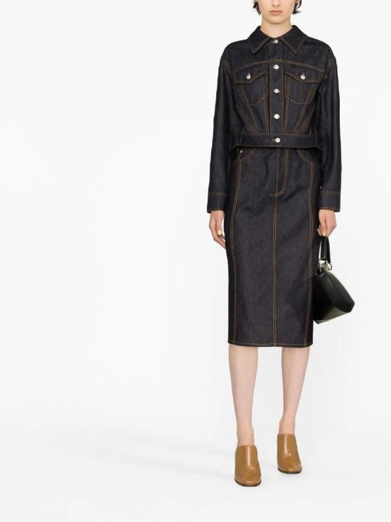  알렉산더 맥퀸 미디 스커트 748201QMACD - ALEXANDER MCQUEEN