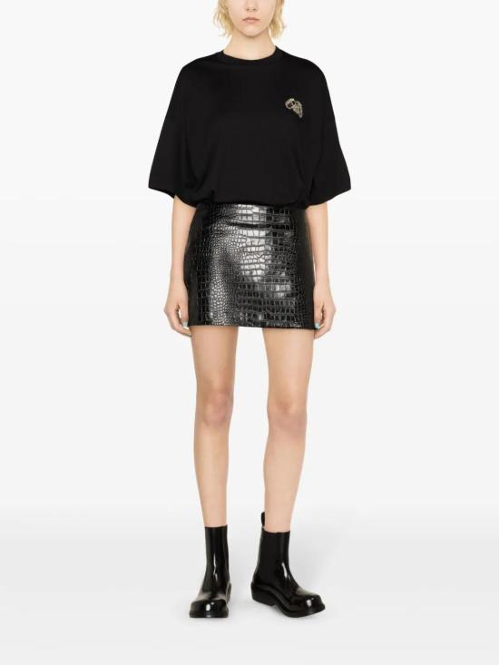  알렉산더 맥퀸 반팔 티셔츠 781546QLAC5 black - ALEXANDER MCQUEEN