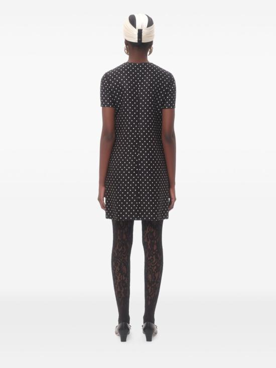 25SS 발렌티노 가라바니 / 여성 도트 미니 드레스 BVADL6 98SAFQ Black BPG - VALENTINO GARAVANI