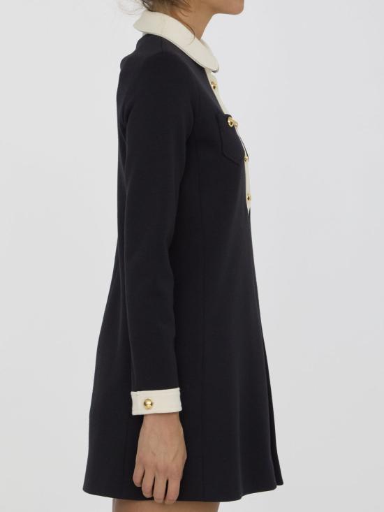 24FW 셀린느 숏 원피스 2X49O759Y 38CR black - CELINE