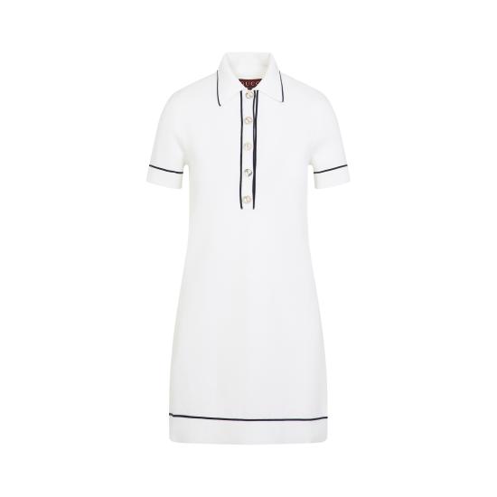 25SS 구찌 미디 원피스 813816XKEHH 9034 WHITE