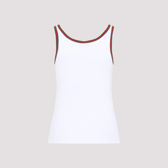 25SS 구찌 민소매 티셔츠 815851XJG5O WHITE - GUCCI