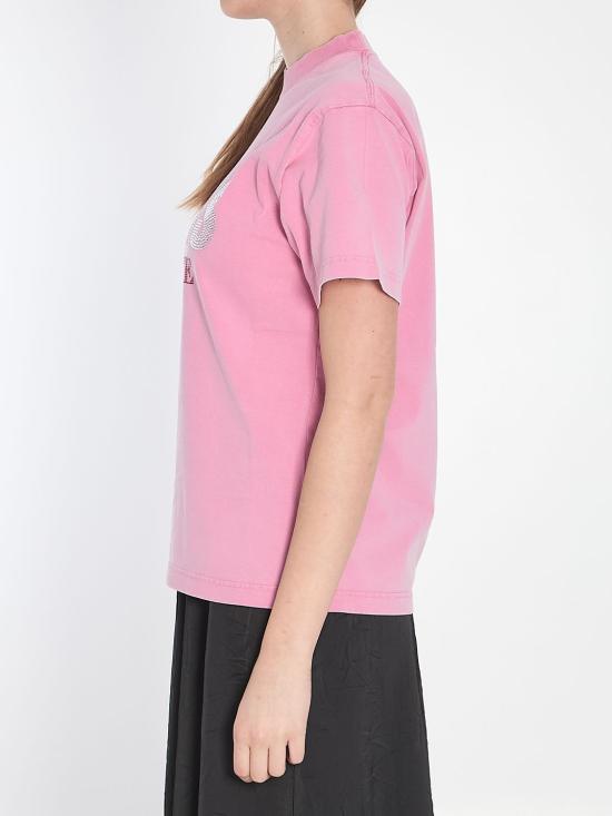 25SS 발렌시아가 반팔 티셔츠 809122TRVL5 9568 PINK - BALENCIAGA