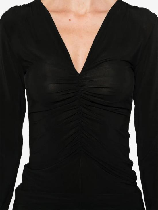  이자벨마랑 긴팔 티셔츠 HT0570FAB4K02I black - ISABEL MARANT