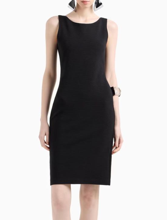 25SS 엠포리오 아르마니 미디 원피스 EW000636AF12364UC001 Black - EMPORIO ARMANI