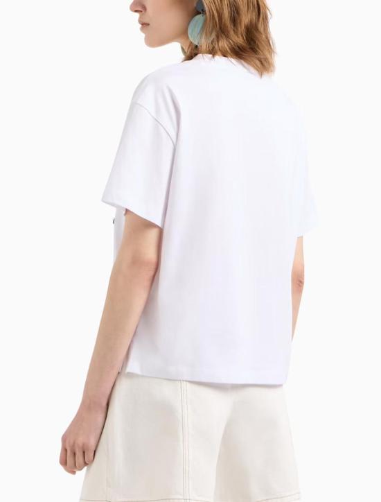 25SS 엠포리오 아르마니 반팔 티셔츠 EW001523AF12573U0002 OPTICAL WHITE - EMPORIO ARMANI