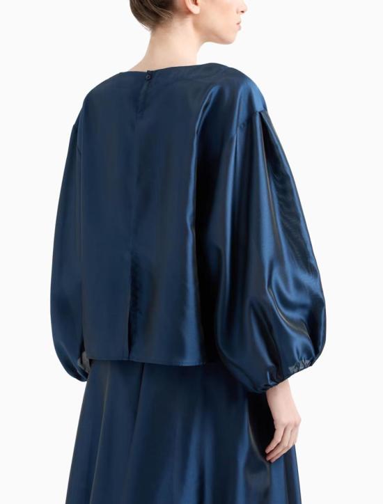 25SS 엠포리오 아르마니 블라우스 EW001430AF16041UB096 BLUE - EMPORIO ARMANI