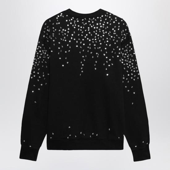  1989 스튜디오 긴팔 티셔츠 MFW24 301 CRYSTACO Black - 1989 STUDIO