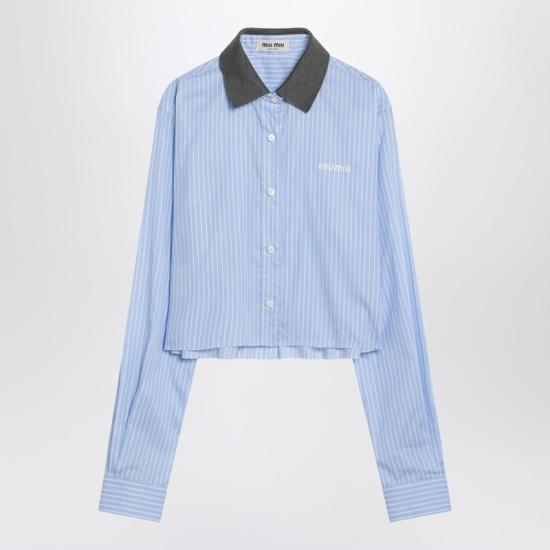 25SS 미우미우 탑 MK1694EM1137Q Light blue