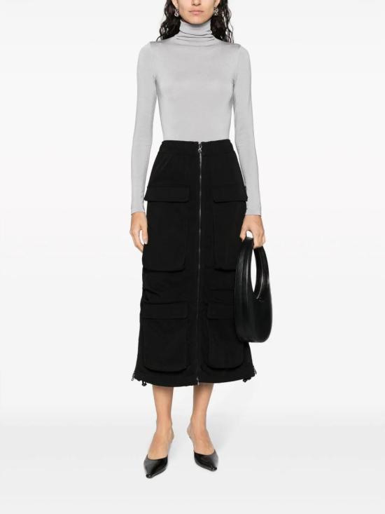 25FW 월포드 바디수트 티셔츠 75083 7535 GREY - WOLFORD