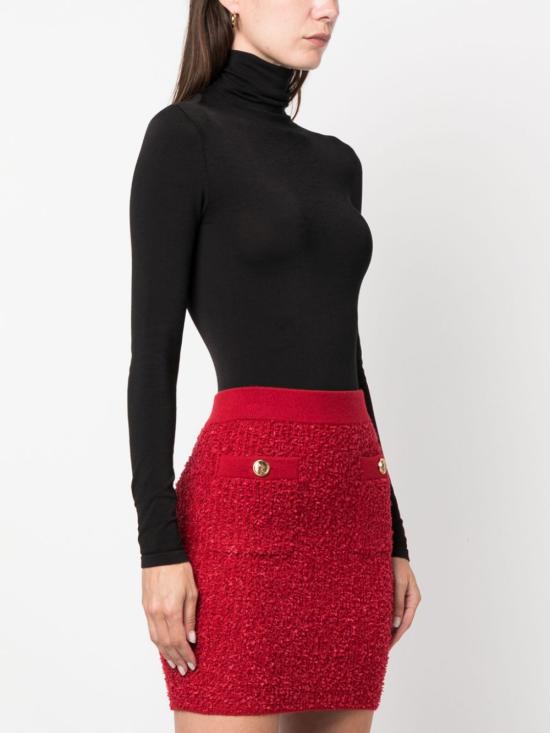 25FW 월포드 바디수트 티셔츠 75083 7005 BLACK - WOLFORD