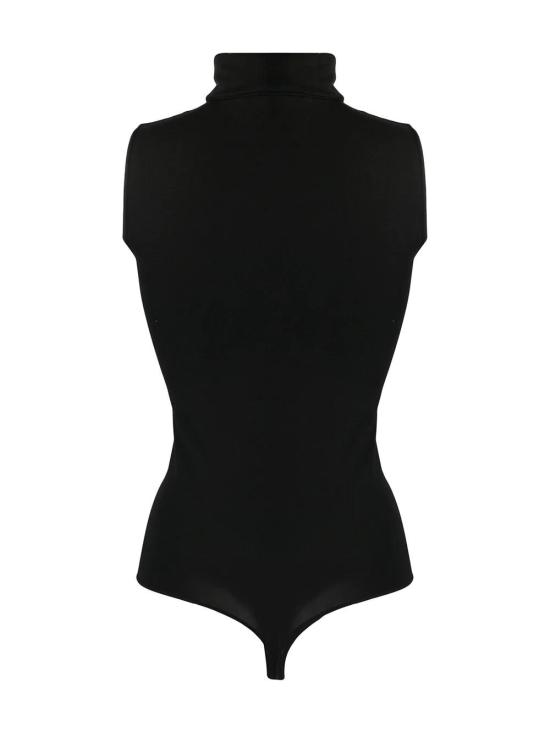 25FW 월포드 바디수트 티셔츠 76048 7005 BLACK - WOLFORD