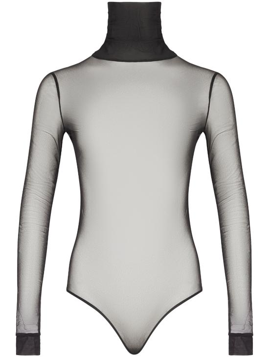 25SS 마르지엘라 바디수트 티셔츠 S51NA0105M20088 900 BLACK