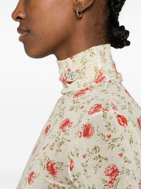 25SS 프라다 바디수트 티셔츠 32157SOOO14ZK F0011 ROSSO - PRADA