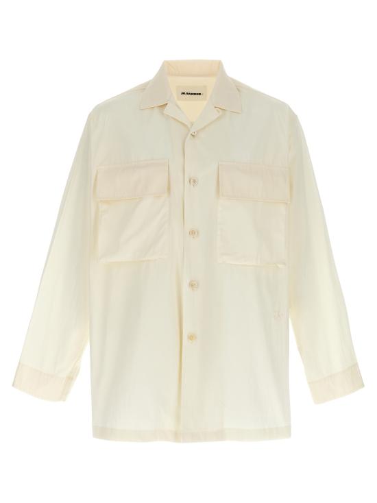 25SS 질샌더 긴팔 셔츠 J47DL0167J45292106 White