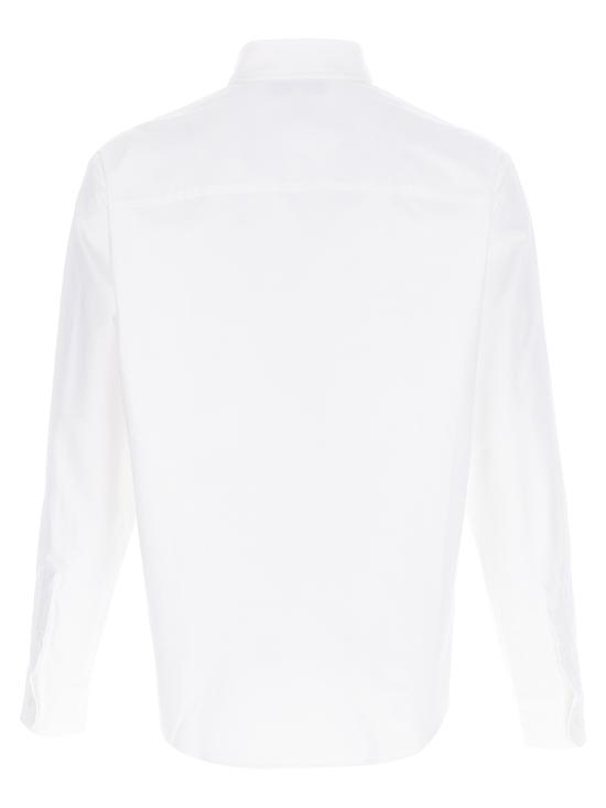 25SS 메종키츠네 볼드 폭스 헤드 자수 캐주얼 셔츠 MM00408WC5012P100 White - MAISON KITSUNE