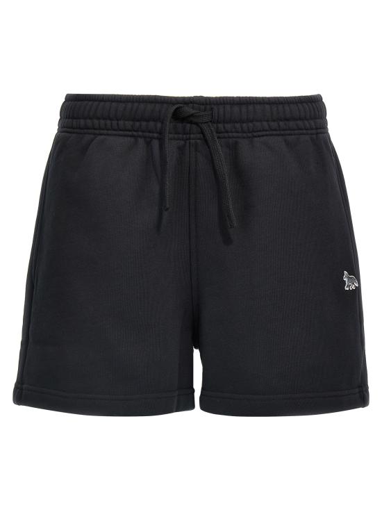 25SS 메종키츠네 베이비 폭스 패치 레귤러 조그 쇼츠 MW01113KM0325P199 Black
