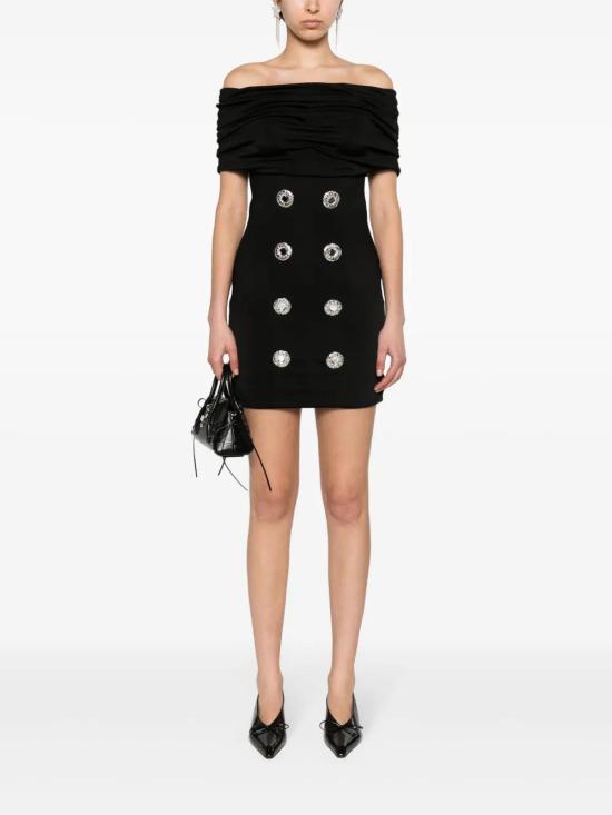  발망 숏 원피스 CF1R6085JE44 - BALMAIN