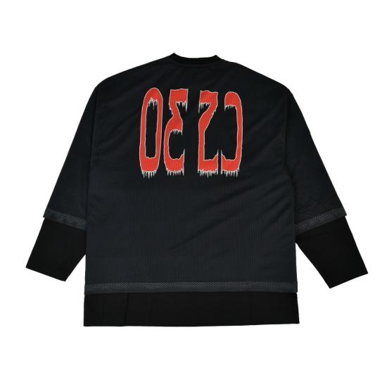  032C 긴팔 티셔츠 32CM242PRTS053BK WASHED BLACK DOM - 032C